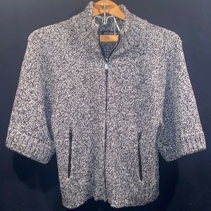 Jones New York womens heather sweater.ladies petite small 3/4 wide sleeve